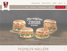 Tablet Screenshot of kfc.cz