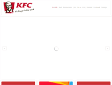 Tablet Screenshot of kfc.dk