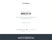 Tablet Screenshot of kfc.sk